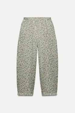 ZARA Calças|Sweatshirts / Joggers^CALÇAS COM ESTAMPADO ANIMAL E EFEITO LAVADO Leopardo