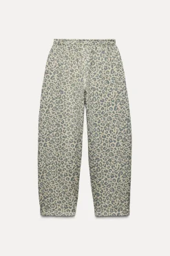 ZARA Calças|Sweatshirts / Joggers^CALÇAS COM ESTAMPADO ANIMAL E EFEITO LAVADO Leopardo