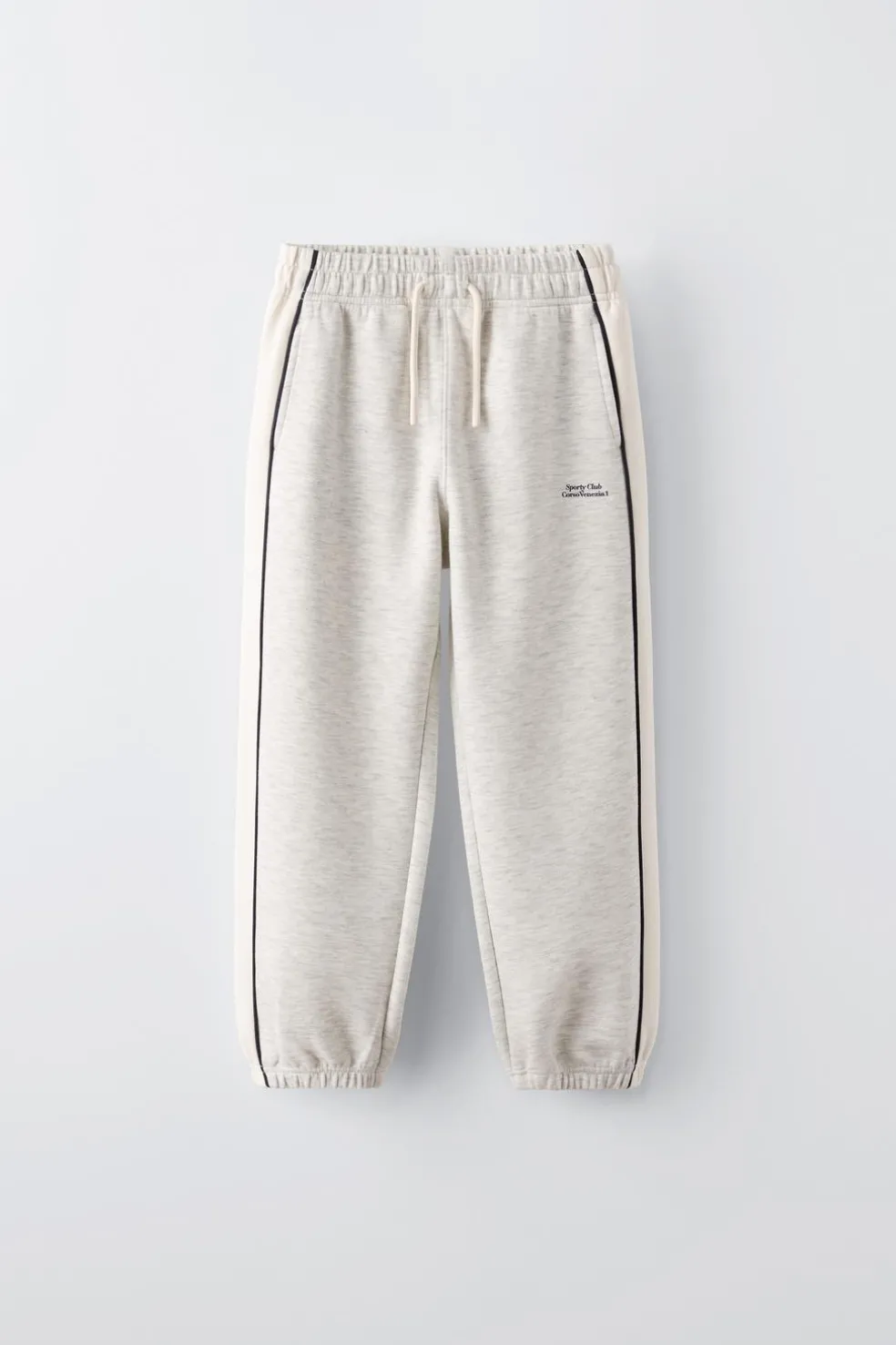 CALÇAS COM FAIXAS E DEBRUADOS EM CONTRASTE-ZARA Cheap