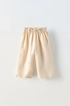 CALÇAS COM LINHO-ZARA Cheap