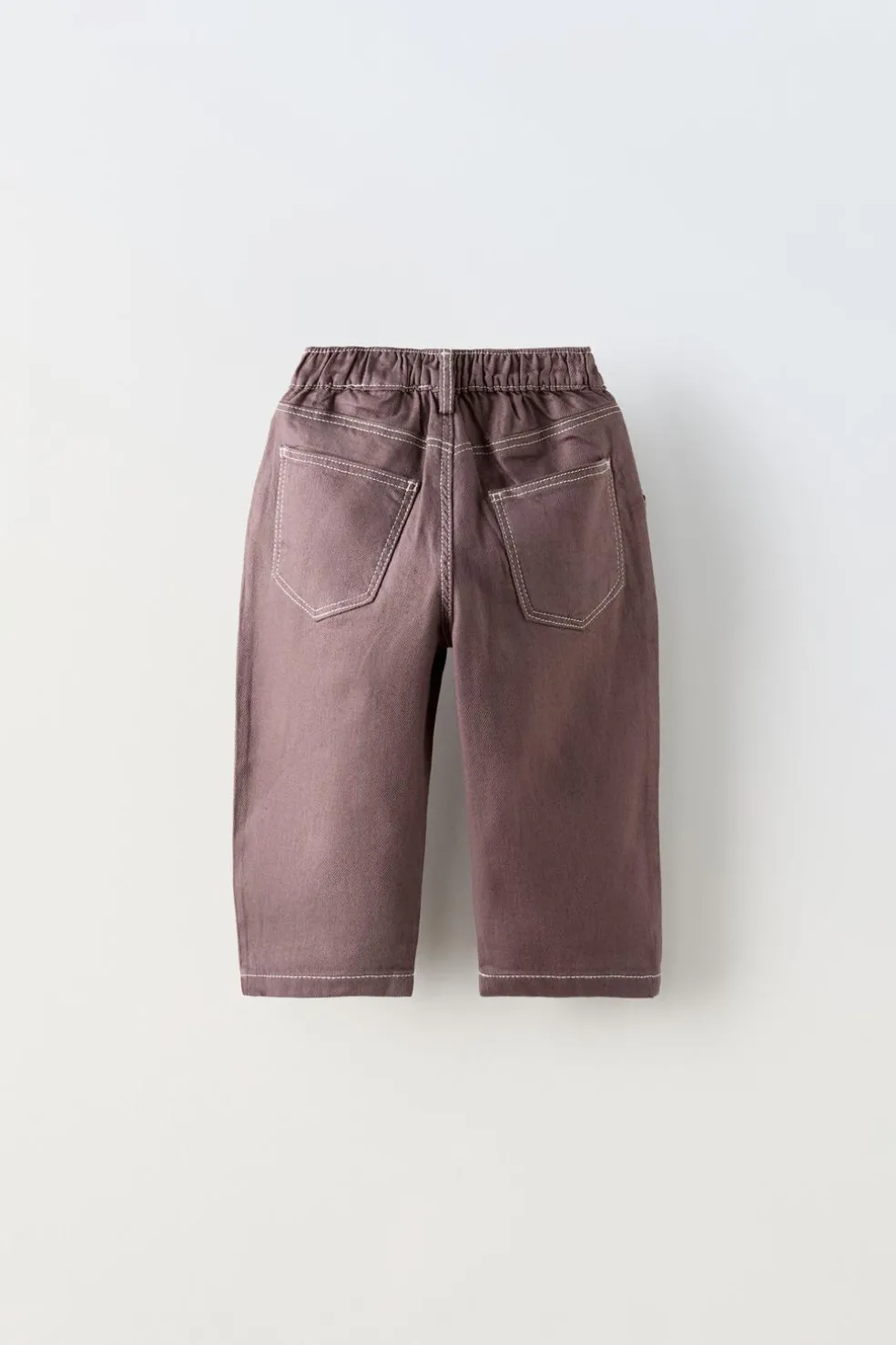 CALÇAS COM PINÇAS E PESPONTOS-ZARA New