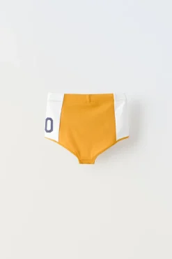 CALÇAS CULOTTE COM NÚMERO EM CONTRASTE-ZARA Best Sale
