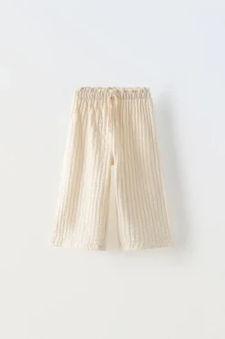 CALÇAS CULOTTE COM TEXTURA-ZARA Best