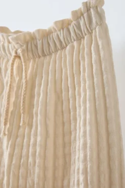 CALÇAS CULOTTE COM TEXTURA-ZARA Best