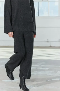 ZARA Winter Layersnew|Calças^CALÇAS CULOTTE MALHA Cinzento-escuro
