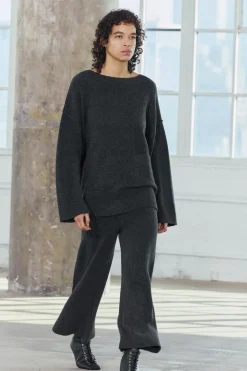 ZARA Winter Layersnew|Calças^CALÇAS CULOTTE MALHA Cinzento-escuro