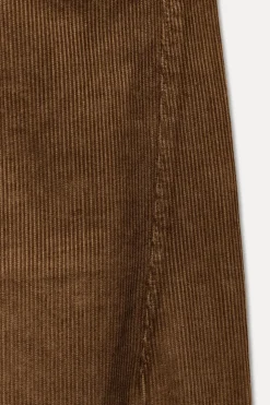 ZARA Winter Layersnew|Calças^CALÇAS DE BOMBAZINA COM CORDÕES Castanho