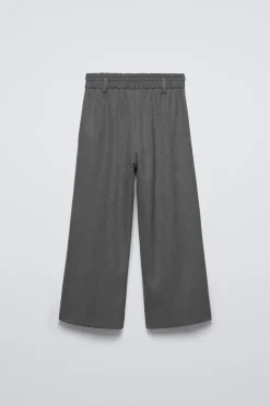 CALÇAS DE CORTE FLUIDO COM PINÇAS-ZARA Clearance