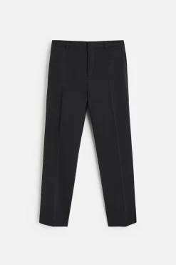 ZARA Vestuário De Inverno|Calças^CALÇAS DE FATO 100 % LÃ Azul-marinho