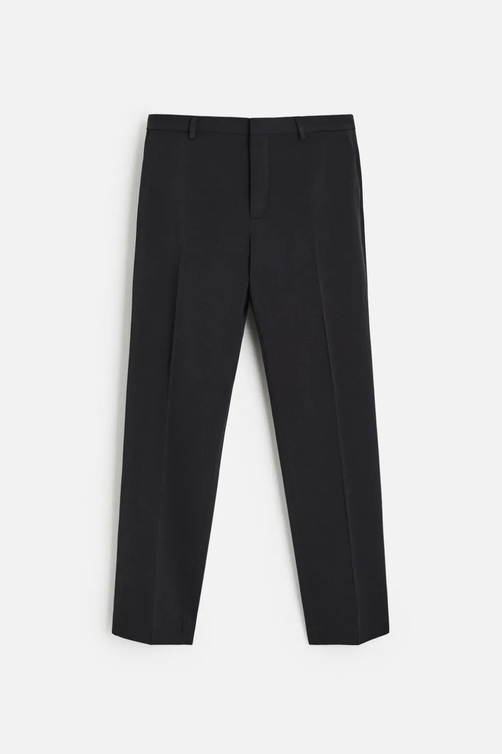 ZARA Vestuário De Inverno|Calças^CALÇAS DE FATO 100 % LÃ Azul-marinho