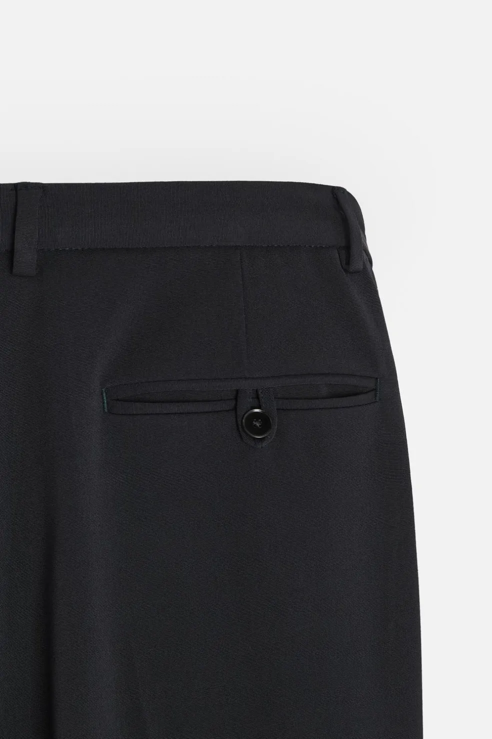 ZARA Vestuário De Inverno|Calças^CALÇAS DE FATO 100 % LÃ Azul-marinho