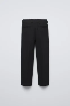 CALÇAS DE FATO EM PIQUÉ-ZARA Discount