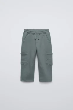 CALÇAS DE FELPA CARGO-ZARA Sale