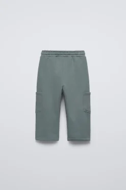 CALÇAS DE FELPA CARGO-ZARA Sale