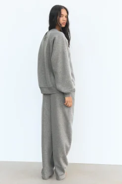 ZARA Calças|Sweatshirts / Joggers^CALÇAS DE FELPA COM BRILHO Cinzento