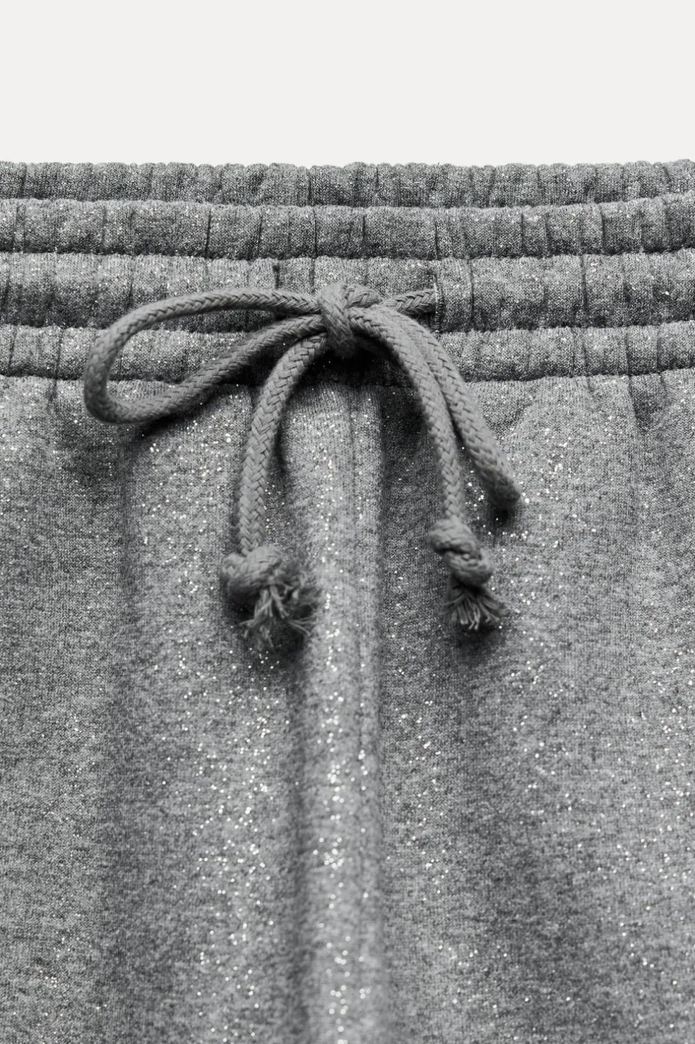 ZARA Calças|Sweatshirts / Joggers^CALÇAS DE FELPA COM BRILHO Cinzento
