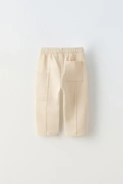 CALÇAS DE FELPA COM ETIQUETA-ZARA Clearance