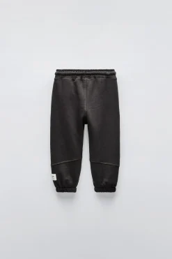 CALÇAS DE FELPA COM ETIQUETA-ZARA Cheap