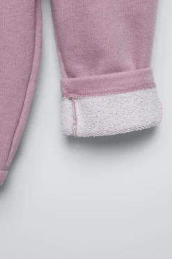 CALÇAS DE FELPA COM ETIQUETA-ZARA Cheap