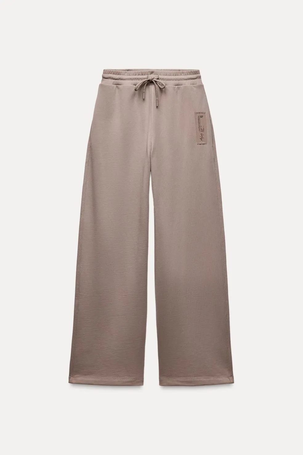 ZARA Calças|Sweatshirts / Joggers^CALÇAS DE FELPA COM ETIQUETA Avermelhado