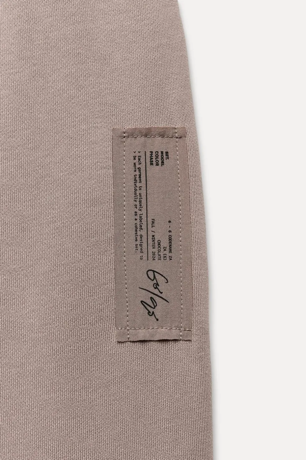 ZARA Calças|Sweatshirts / Joggers^CALÇAS DE FELPA COM ETIQUETA Avermelhado