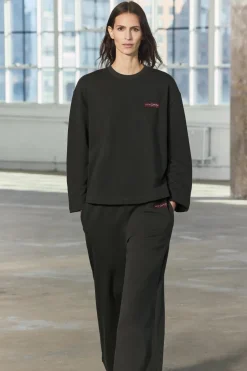 ZARA Winter Layersnew|Calças^CALÇAS DE FELPA COM ETIQUETA Castanho-escuro