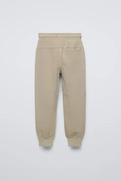 CALÇAS DE FELPA COM FECHOS DE CORRER-ZARA Clearance