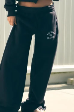 ZARA Calças|Sweatshirts / Joggers^CALÇAS DE FELPA COM MENSAGEM E FAIXA LATERAL Azul-marinho