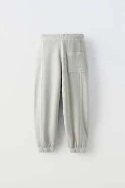 CALÇAS DE FELPA GARMENT DYE-ZARA Sale