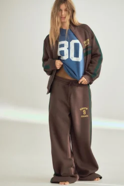 ZARA Calças|Sweatshirts / Joggers^CALÇAS DE FELPA JAMAICA Castanho