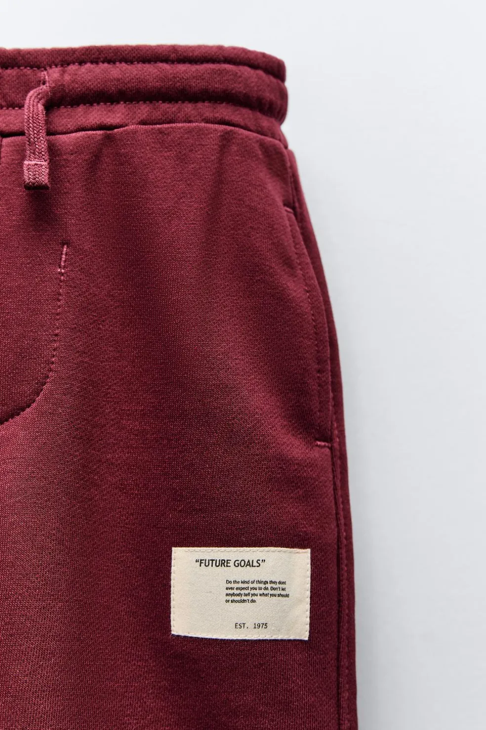 CALÇAS DE FELPA STRAIGHT COM ETIQUETA-ZARA Clearance