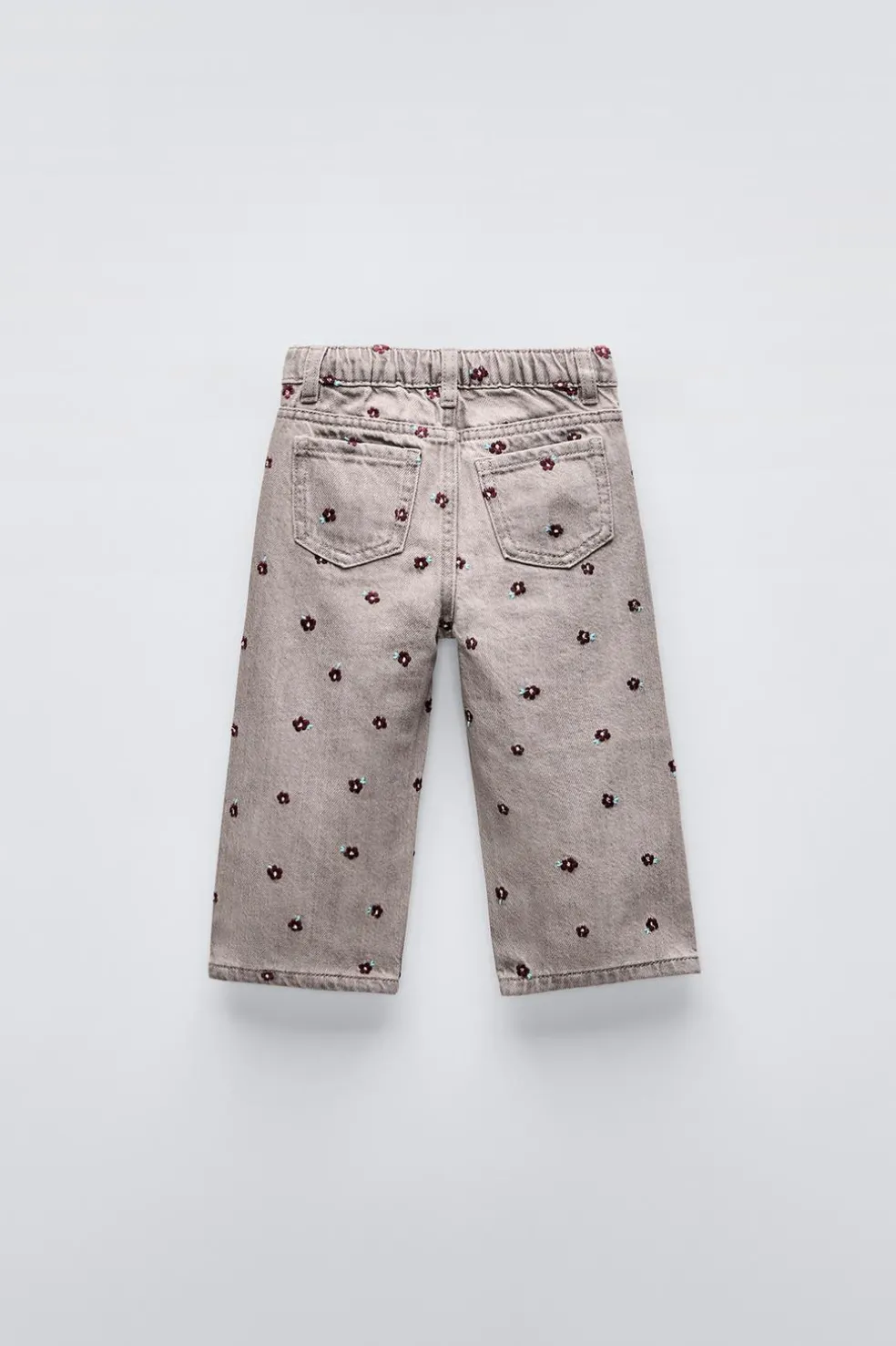 CALÇAS DE GANGA BORDADOS-ZARA Outlet