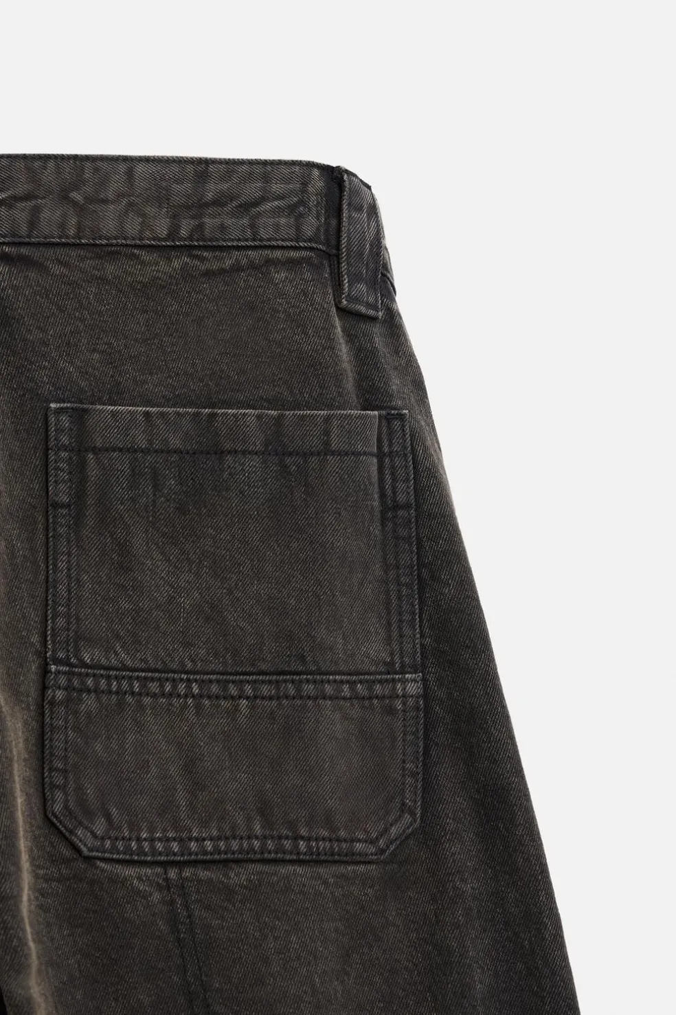 ZARA Calças De Ganga^CALÇAS DE GANGA CARGO COM BOLSOS Castanho-escuro