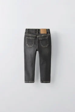 CALÇAS DE GANGA SLIM COM BOLSOS-ZARA Sale