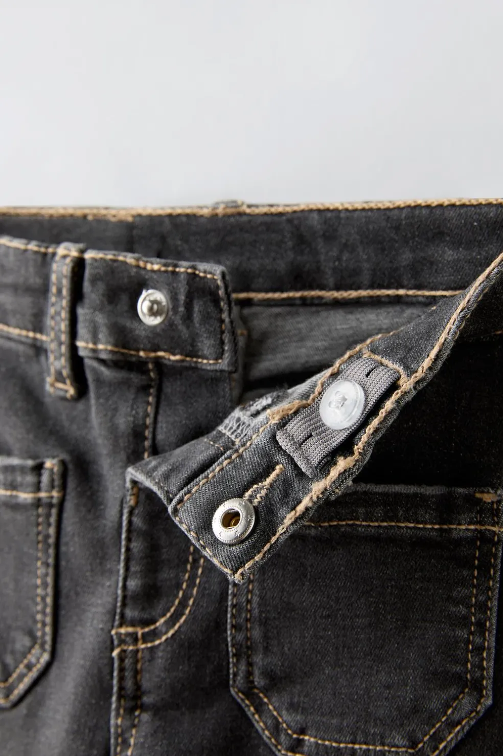CALÇAS DE GANGA SLIM COM BOLSOS-ZARA Sale
