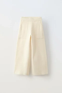 CALÇAS DE MALHA COM BOLSOS-ZARA Best