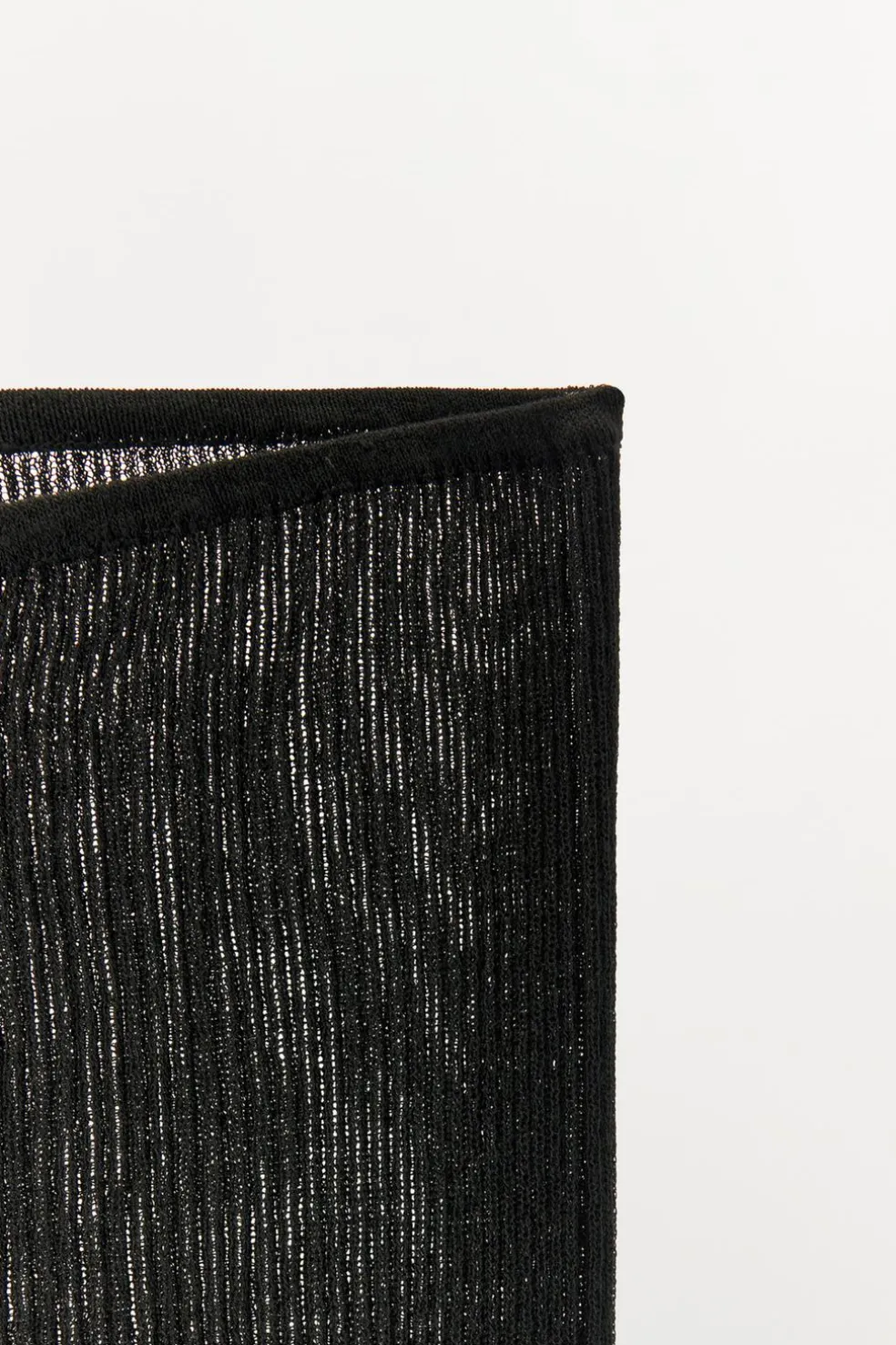 ZARA Calças|Lingerie^CALÇAS DE MALHA FINA COM NERVURAS Preto
