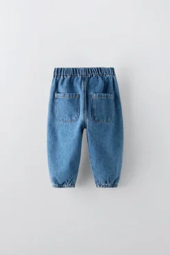 CALÇAS DENIM BALLOON-ZARA Clearance