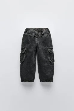 CALÇAS DENIM CARGO-ZARA Best