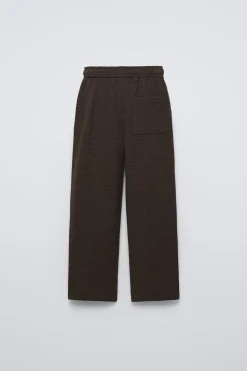 CALÇAS DIREITAS XADREZ-ZARA Shop