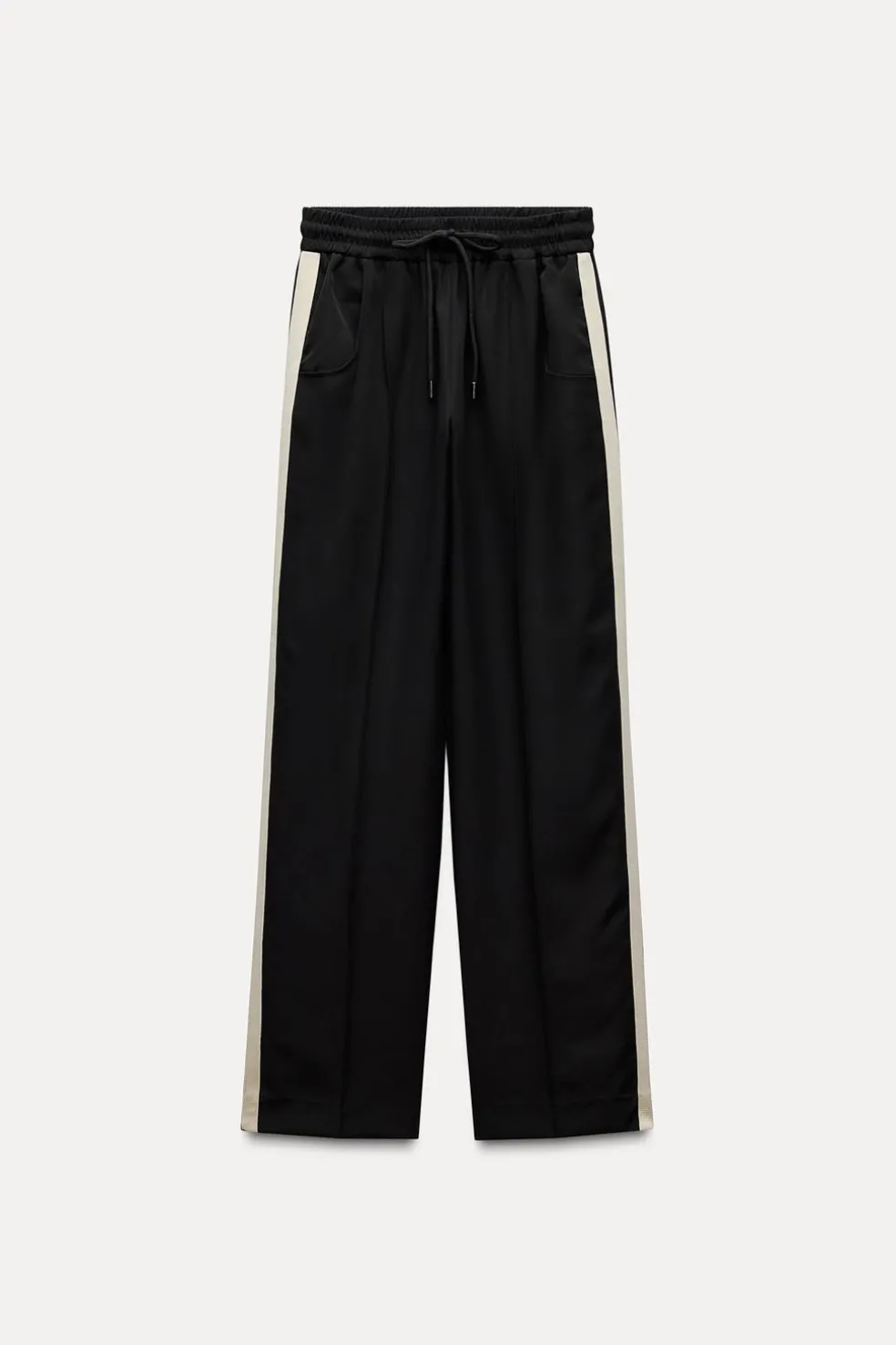 ZARA Winter Layersnew|Calças^CALÇAS FAIXA LATERAL Preto