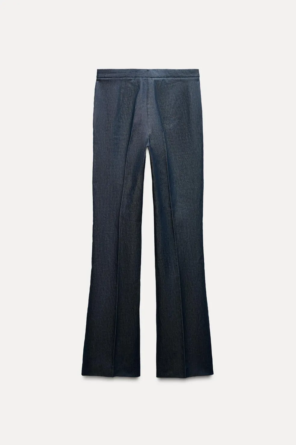 ZARA Jeans|Calças^CALÇAS FLARE EFEITO DENIM Índigo
