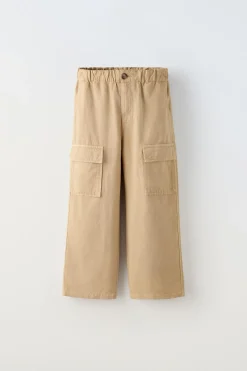 CALÇAS FLUIDAS MAXIBOLSOS-ZARA Outlet