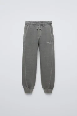 CALÇAS GARMENT DYE COM ETIQUETA-ZARA Cheap