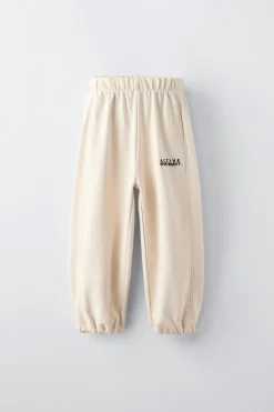 CALÇAS JOGGER COM BORDADO-ZARA Clearance