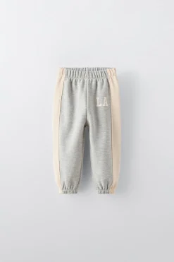 CALÇAS JOGGER COM FAIXAS-ZARA Cheap