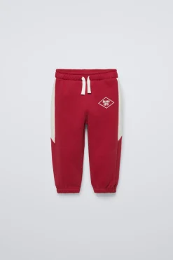 CALÇAS JOGGER COM FAIXAS-ZARA Cheap
