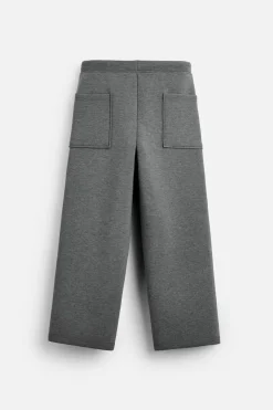 ZARA Fato De Treino|Vestuário De Inverno^CALÇAS JOGGER DE PERNA LARGA Cinzento-vigoré