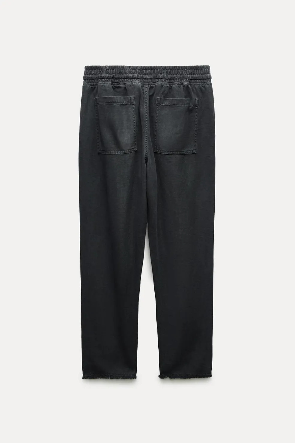 ZARA Jeans|Calças^CALÇAS JOGGER ESTILO PIJAMA ZW COLLECTION Cinzento-antracito
