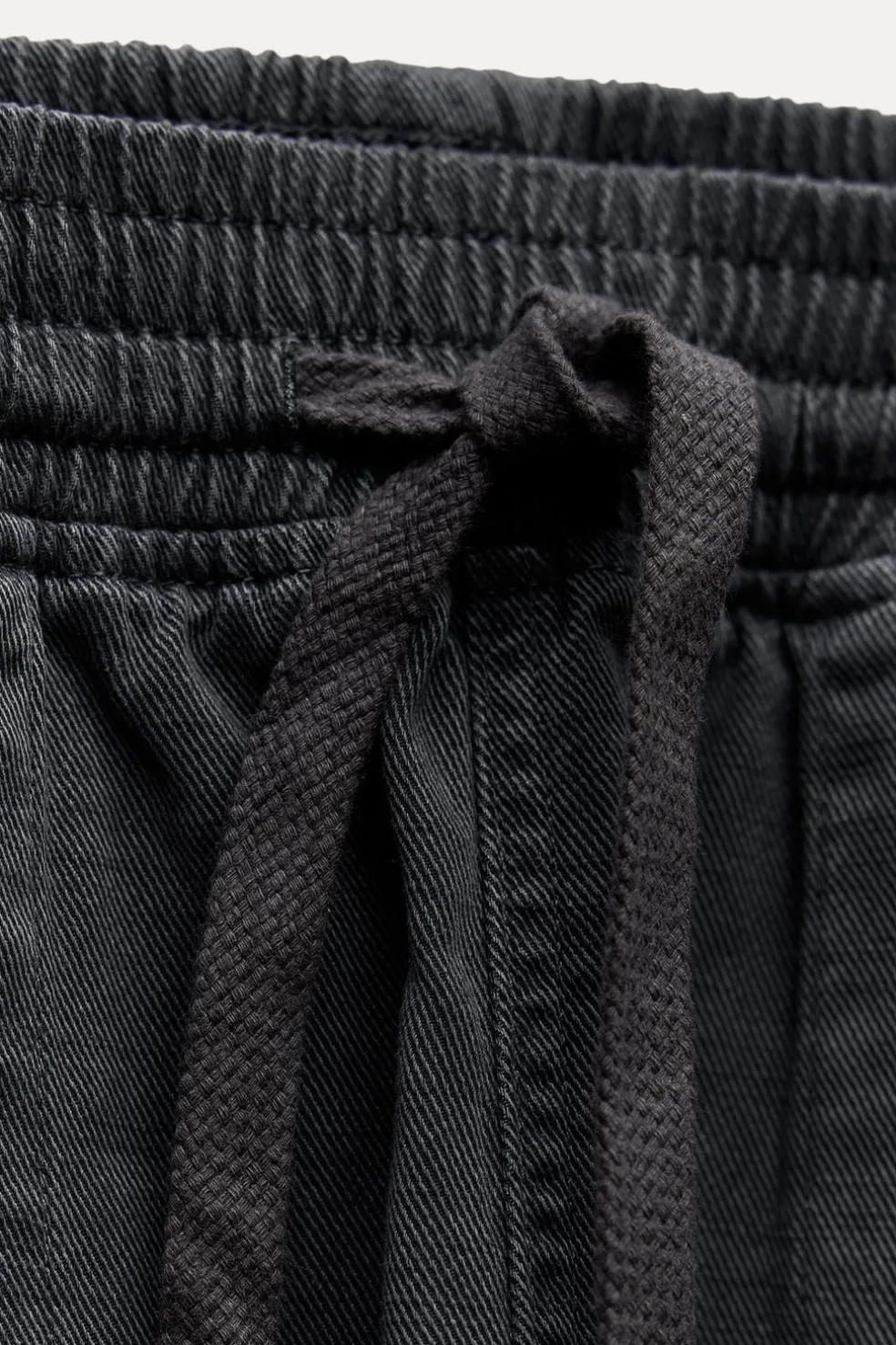 ZARA Jeans|Calças^CALÇAS JOGGER ESTILO PIJAMA ZW COLLECTION Cinzento-antracito
